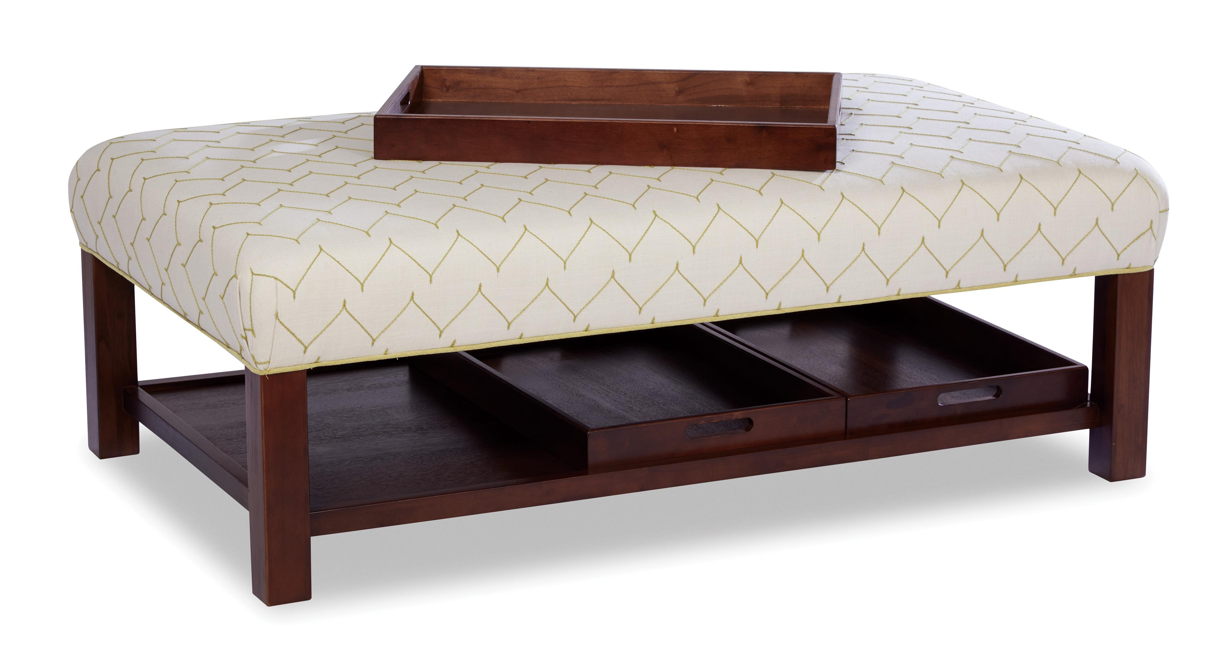 Storage Bench Ottoman with Tray Storage